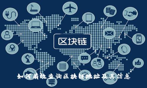 如何有效查询区块链地址及其信息